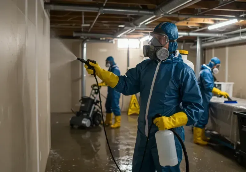 Basement Sanitization and Antimicrobial Treatment process in Boone County, AR