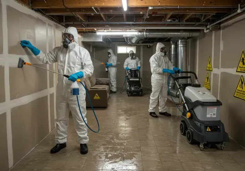 Basement Moisture Removal and Structural Drying process in Boone County, AR